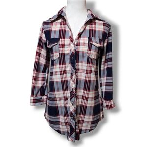 Market & Spruce Plaid Button Down Shirt